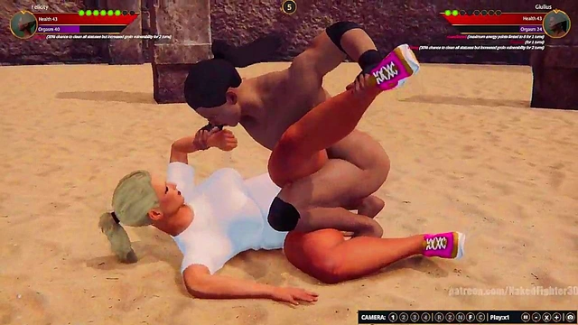 Felicity VS Giulius (Naked Fighter 3D)