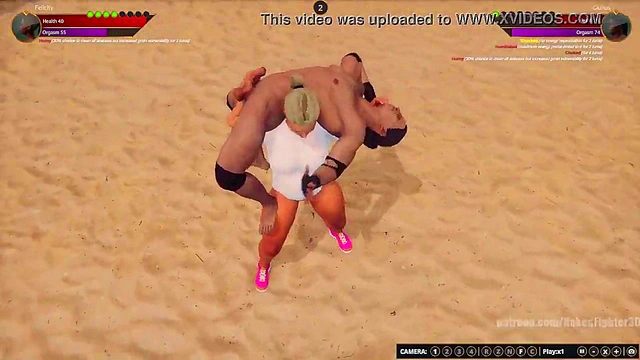 Felicity VS Giulius (Naked Fighter 3D)