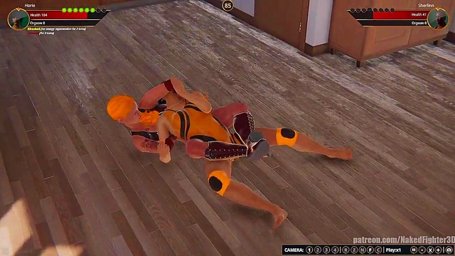 Horie VS Sherlinn (Naked Fighter 3D)