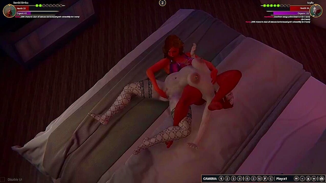 Bambi Bimbo VS Scylla (Naked Fighter 3D)