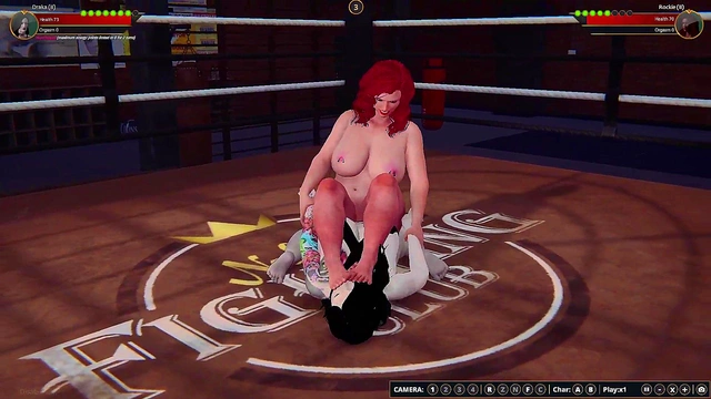 Draka (II) vs Rockie (II) - (Naked Fighter 3D)