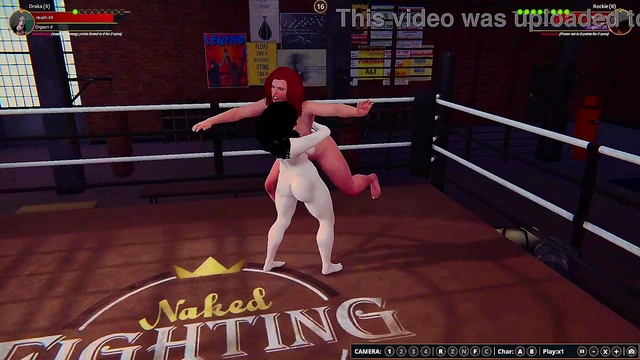 Draka (II) vs Rockie (II) - (Naked Fighter 3D)