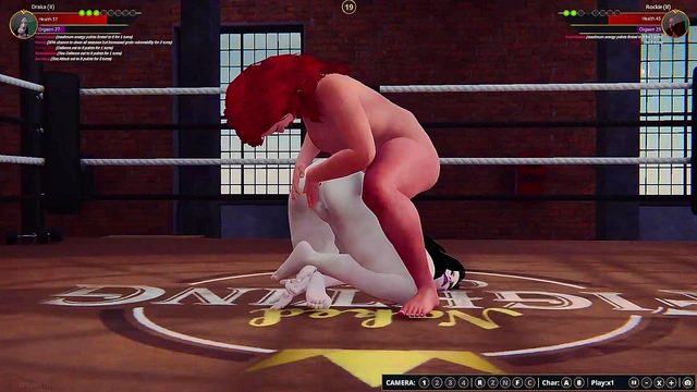 Draka (II) vs Rockie (II) - (Naked Fighter 3D)