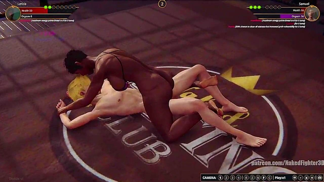 Leticia VS Samuel (Naked Fighter 3D)