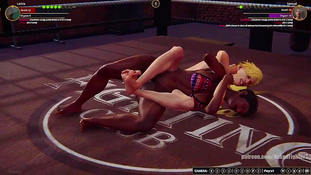 Leticia VS Samuel (Naked Fighter 3D)