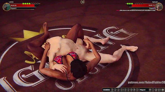 Leticia VS Samuel (Naked Fighter 3D)