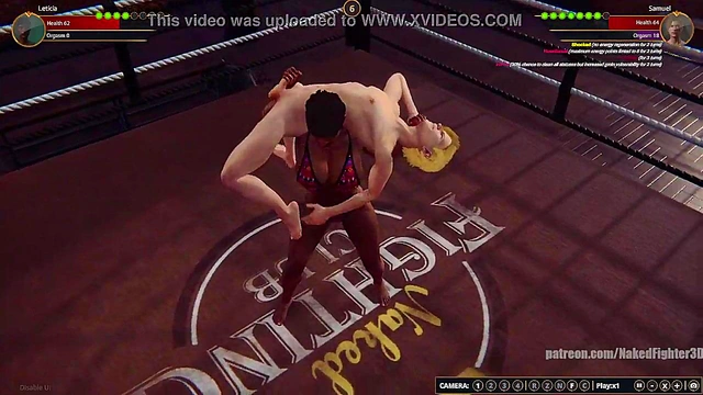 Leticia VS Samuel (Naked Fighter 3D)