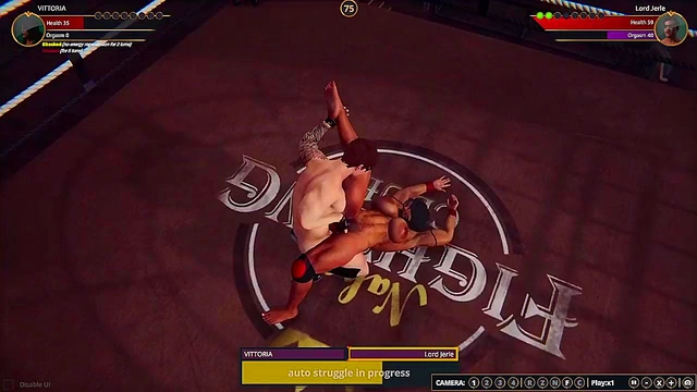 VITTORIA VS Lord Jerle (Naked Fighter 3D)