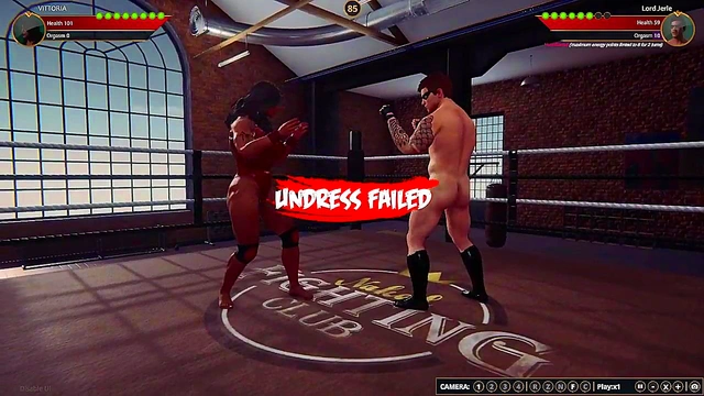VITTORIA VS Lord Jerle (Naked Fighter 3D)
