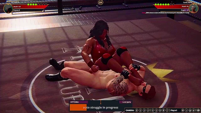 VITTORIA VS Lord Jerle (Naked Fighter 3D)