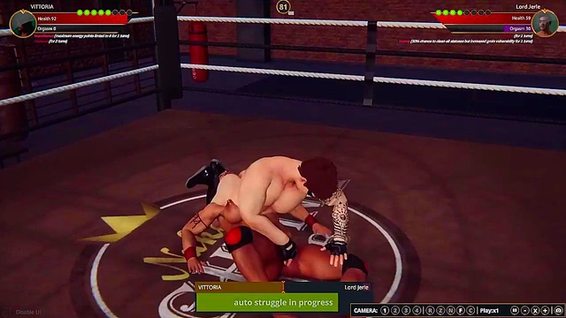 VITTORIA VS Lord Jerle (Naked Fighter 3D)