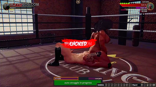 VITTORIA VS Lord Jerle (Naked Fighter 3D)
