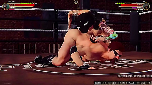 Lord Jerle VS Jill (Naked Fighter 3D)