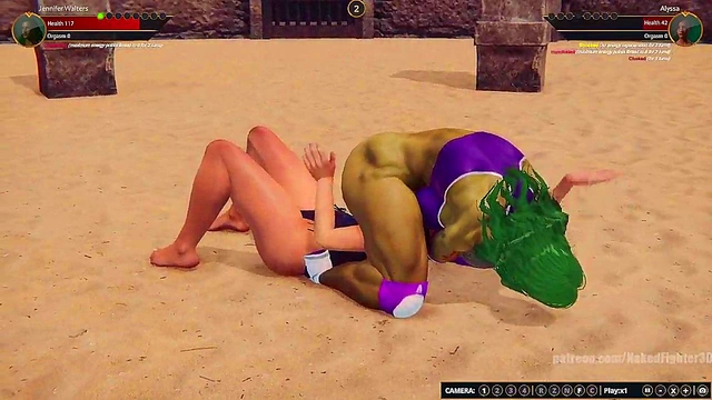 Jennifer Walters VS Alyssa (Naked Fighter 3D)