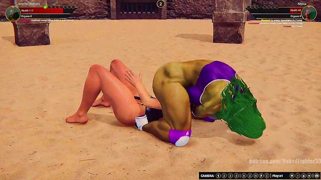 Jennifer Walters VS Alyssa (Naked Fighter 3D)