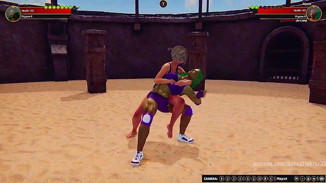 Jennifer Walters VS Alyssa (Naked Fighter 3D)