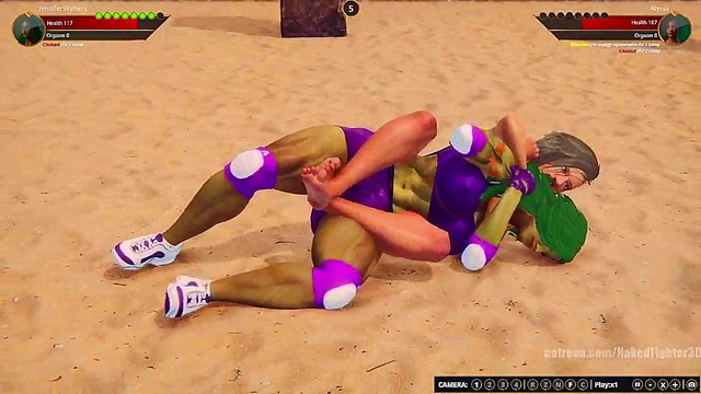 Jennifer Walters VS Alyssa (Naked Fighter 3D)