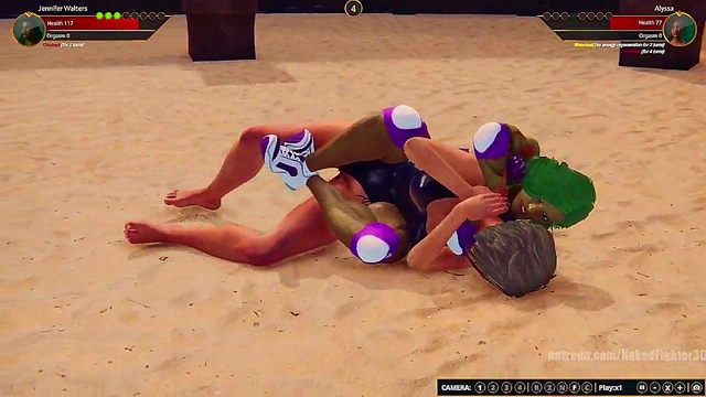 Jennifer Walters VS Alyssa (Naked Fighter 3D)