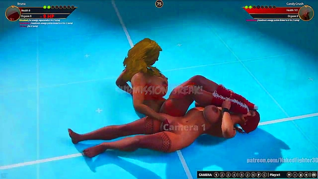 Bruna VS Candy Crush (Naked Fighter 3D)