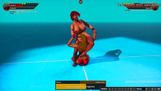 Bruna VS Candy Crush (Naked Fighter 3D)