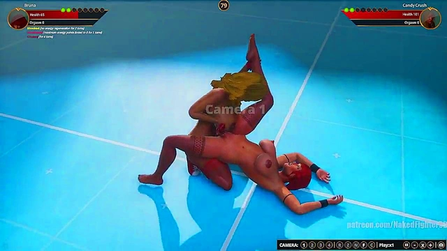 Bruna VS Candy Crush (Naked Fighter 3D)