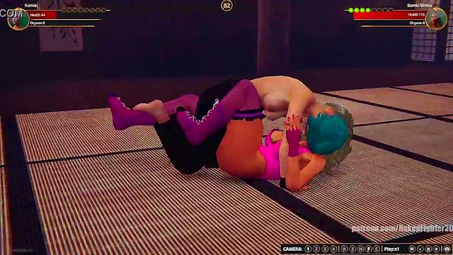Remiel VS Bambi Bimbo (Naked Fighter 3D)