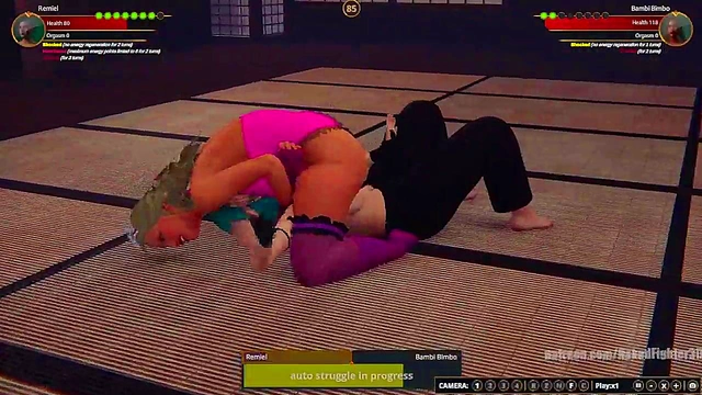 Remiel VS Bambi Bimbo (Naked Fighter 3D)