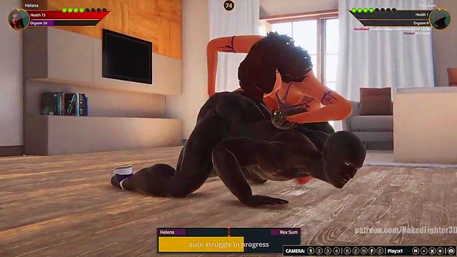 Helena VS Rex Sum (Naked Fighter 3D)