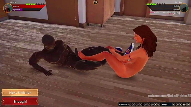 Helena VS Rex Sum (Naked Fighter 3D)