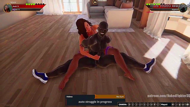 Helena VS Rex Sum (Naked Fighter 3D)