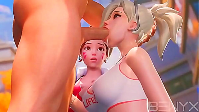 3D hottest blowjobs compilation