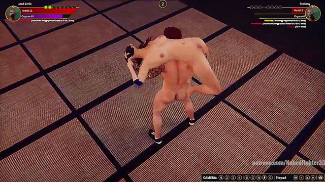 Lord Jerle VS Stefany (Naked Fighter 3D)