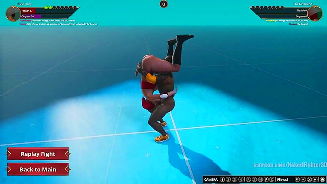 Rick Tracy VS The Girlfriend (Naked Fighter 3D)