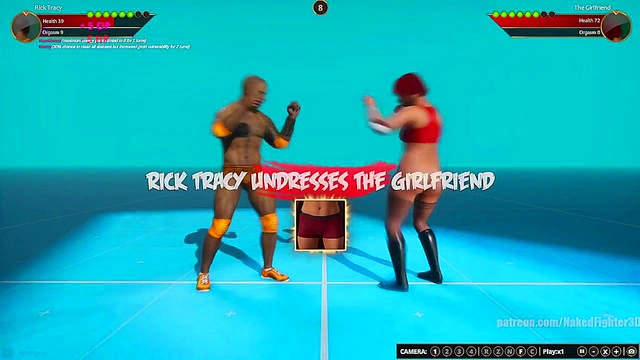 Rick Tracy VS The Girlfriend (Naked Fighter 3D)