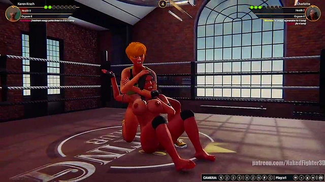Karen Krash VS Charlotte (Naked Fighter 3D)
