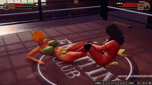Karen Krash VS Charlotte (Naked Fighter 3D)