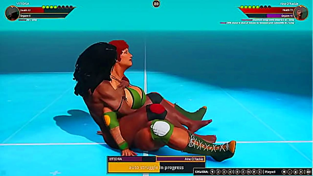 VITTORIA VS Aine O'Rackie (Naked Fighter 3D)