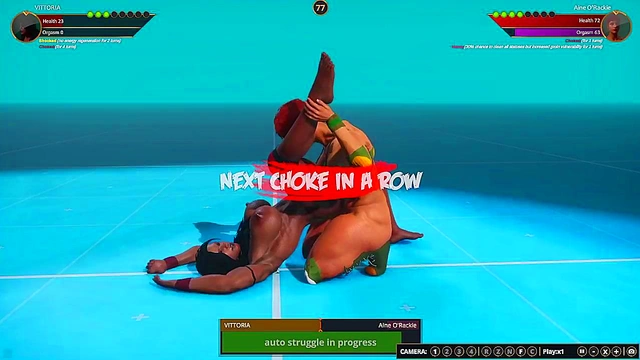 VITTORIA VS Aine O'Rackie (Naked Fighter 3D)