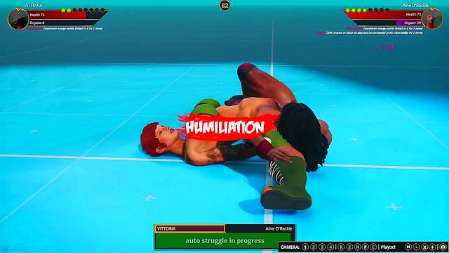 VITTORIA VS Aine O'Rackie (Naked Fighter 3D)