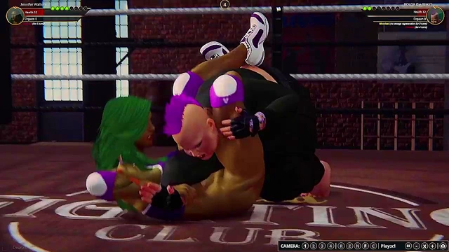 Jennifer Walters VS BOLDA the BEAST (Naked Fighter 3D)