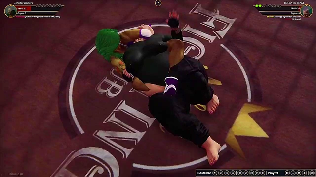 Jennifer Walters VS BOLDA the BEAST (Naked Fighter 3D)