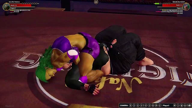 Jennifer Walters VS BOLDA the BEAST (Naked Fighter 3D)