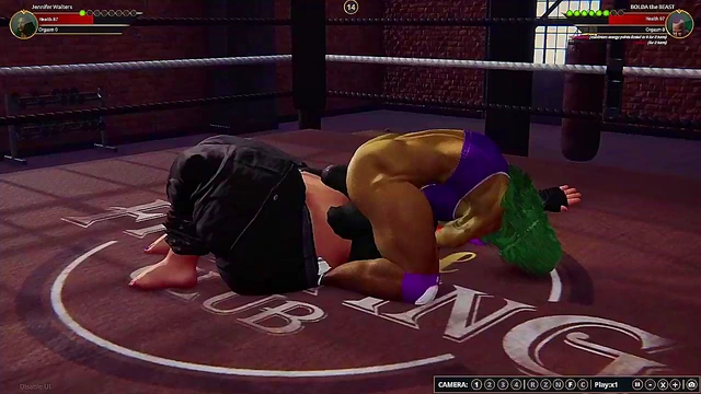 Jennifer Walters VS BOLDA the BEAST (Naked Fighter 3D)