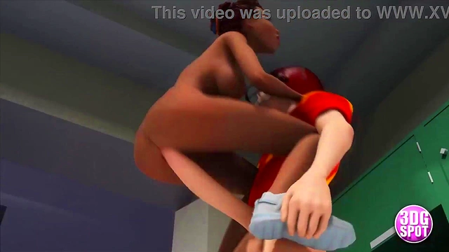 3DGSPOT - Teen Babes Gets Fucked Hard In Locker Room By Football Players PART 1! 3D Cartoon!