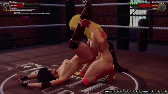 Riley Blacke VS Tiffany Hanz (Naked Fighter 3D)