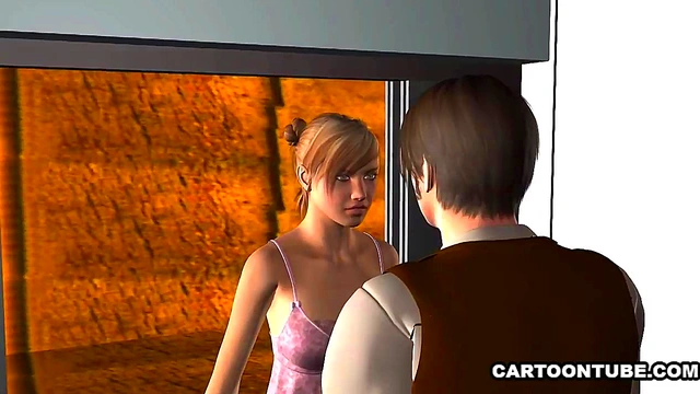 Tasty 3D cartoon blonde babe getting licked and fucked