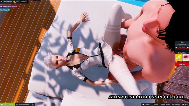 White 3D Police Girl Fucked In Simulation Adult Game!