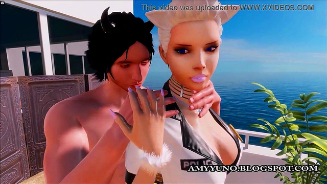 White 3D Police Girl Fucked In Simulation Adult Game!