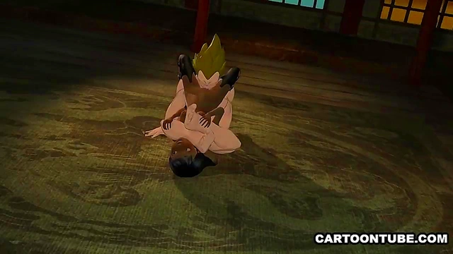 3D cartoon ebony hottie gets eaten out and fucked