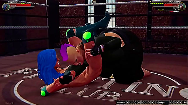 Twiggy Nelson VS BOLDA the BEAST (Naked Fighter 3D)